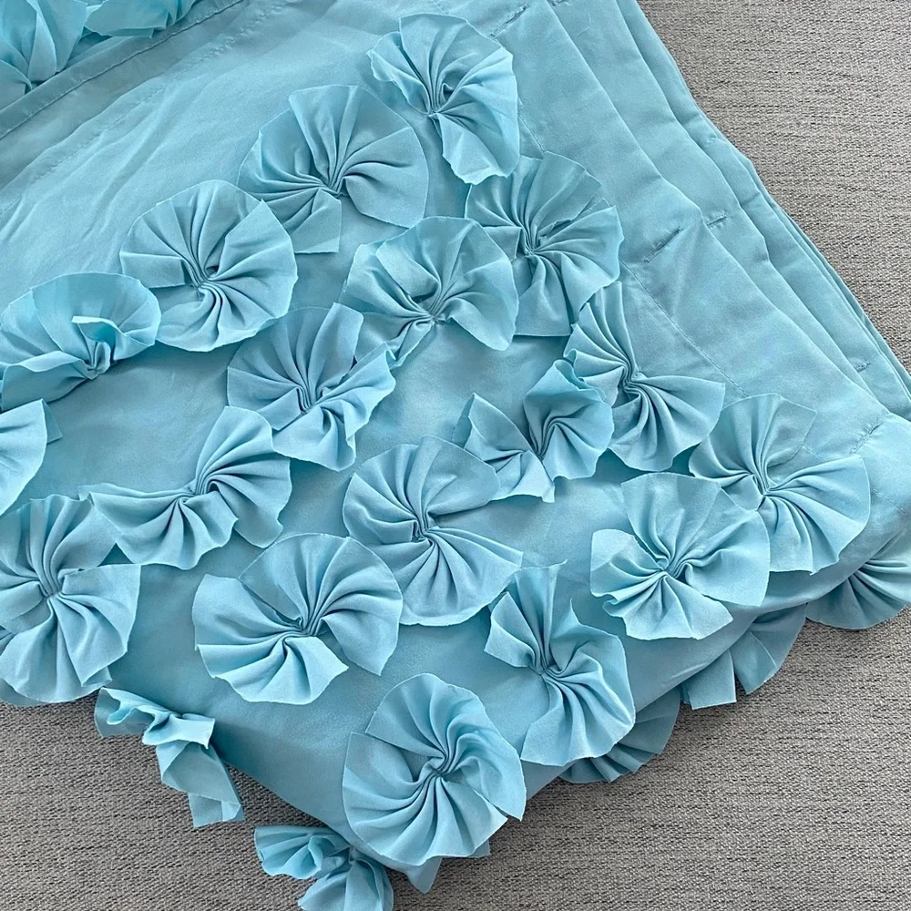 Lush Decor Pretty Blue Shower Curtain